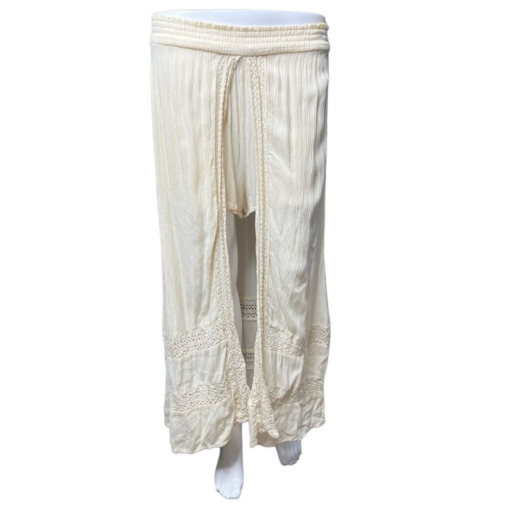 Coco + Jaimeson Long Maxi Skort Cream Size Small